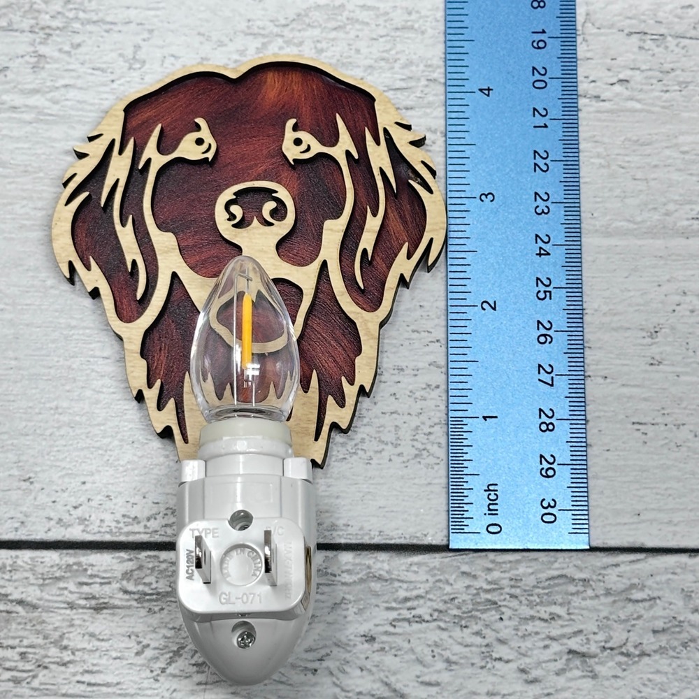Golden Retriever Dog Plug In Night Light Wear Watt Handmade NEW - Picture 4 of 8